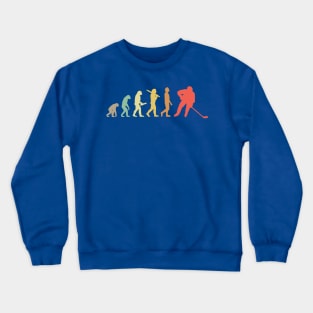 Ice Hockey Human Evolution 1 Crewneck Sweatshirt